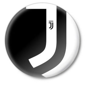 Значок с принтом Juventus 2018 Original в Тюмени,  металл | круглая форма, металлическая застежка в виде булавки | fc | fly emirates | лого | париж | спорт | спортивные | фк | футбольный клуб