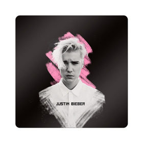 Магнит виниловый Квадрат с принтом Justin Bieber / Pink splash в Тюмени, полимерный материал с магнитным слоем | размер 9*9 см, закругленные углы | bieber | justin bieber | бибер | джастин бибер