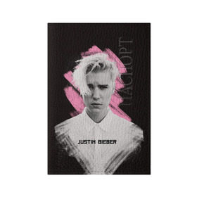 Обложка для паспорта матовая кожа с принтом Justin Bieber / Pink splash в Тюмени, натуральная матовая кожа | размер 19,3 х 13,7 см; прозрачные пластиковые крепления | Тематика изображения на принте: bieber | justin bieber | бибер | джастин бибер