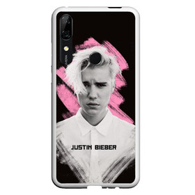 Чехол для Honor P Smart Z с принтом Justin Bieber Pink splash в Тюмени, Силикон | Область печати: задняя сторона чехла, без боковых панелей | bieber | justin bieber | бибер | джастин бибер