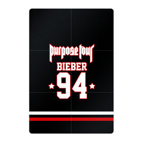 Магнитный плакат 2Х3 с принтом Bieber Team Black в Тюмени, Полимерный материал с магнитным слоем | 6 деталей размером 9*9 см | bieber | justin bieber | бибер | джастин бибер