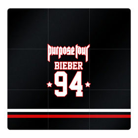 Магнитный плакат 3Х3 с принтом Bieber Team Black в Тюмени, Полимерный материал с магнитным слоем | 9 деталей размером 9*9 см | Тематика изображения на принте: bieber | justin bieber | бибер | джастин бибер