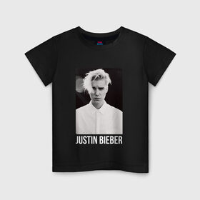 Детская футболка хлопок с принтом Bieber в Тюмени, 100% хлопок | круглый вырез горловины, полуприлегающий силуэт, длина до линии бедер | bieber | justin bieber | бибер | джастин бибер