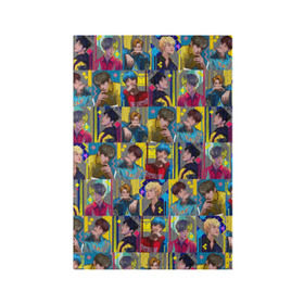 Обложка для паспорта матовая кожа с принтом Bangtan Boys в Тюмени, натуральная матовая кожа | размер 19,3 х 13,7 см; прозрачные пластиковые крепления | bangtan boys | bts | бантаны бтс