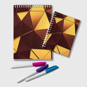 Блокнот с принтом Geometry triangular в Тюмени, 100% бумага | 48 листов, плотность листов — 60 г/м2, плотность картонной обложки — 250 г/м2. Листы скреплены удобной пружинной спиралью. Цвет линий — светло-серый
 | abstraction | geometry | абстракция | геометрия | грань | краски | кубик | кубики | линии | мозаика | разноцветные | ребро | текстура | тени | узор