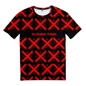 Мужская футболка 3D с принтом 30 Seconds to Mars music 2018 в Тюмени, 100% полиэфир | прямой крой, круглый вырез горловины, длина до линии бедер | logo | music | pop | rock | альтернатива | америка | джаред лето | металл | музыка | музыкальный | поп | рок
