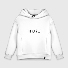 Детское худи Oversize хлопок с принтом Muse в Тюмени, френч-терри — 70% хлопок, 30% полиэстер. Мягкий теплый начес внутри —100% хлопок | боковые карманы, эластичные манжеты и нижняя кромка, капюшон на магнитной кнопке | muse | доминик ховард | крис уолстенхолм | муза | музе | мусе | мэттью беллами | рок группа