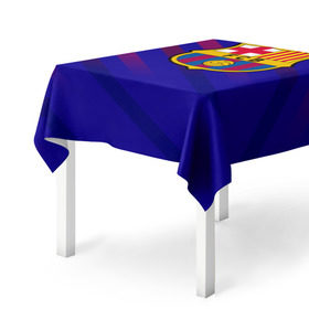 Скатерть 3D с принтом FC Barcelona в Тюмени, 100% полиэстер (ткань не мнется и не растягивается) | Размер: 150*150 см | barcelona | football | logo | spain | sport | арт | барселона | испания | лига | лого | спорт | текстура | фк | футбол | футбольный клуб | эмблема