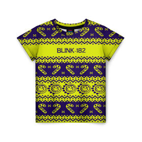 Детская футболка 3D с принтом Blink-182 NEW YEAR COLLECTION в Тюмени, 100% гипоаллергенный полиэфир | прямой крой, круглый вырез горловины, длина до линии бедер, чуть спущенное плечо, ткань немного тянется | 