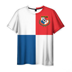 Мужская футболка 3D с принтом Панама, форма в Тюмени, 100% полиэфир | прямой крой, круглый вырез горловины, длина до линии бедер | fifa | фифа | флаг | чемпионат мира