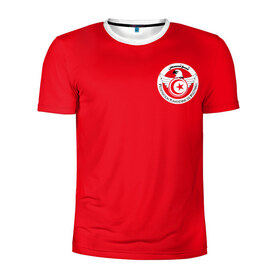 Мужская футболка 3D спортивная с принтом Тунис, форма в Тюмени, 100% полиэстер с улучшенными характеристиками | приталенный силуэт, круглая горловина, широкие плечи, сужается к линии бедра | cup | fifa | russia | world | фифа | чемпионат мира