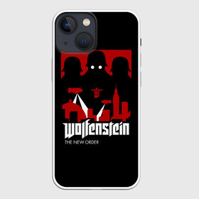 Чехол для iPhone 13 mini с принтом Wolfenstein в Тюмени,  |  | bj | castle | colossus | new order | old blood | wolfenstein | би джей | блаcковиц | блажкович | блацкович | вольфенштайн | вольфенштейн | вульфенштайн | вульфенштейн | уильям