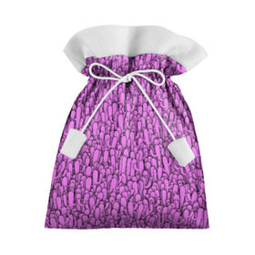 Подарочный 3D мешок с принтом Розовые кактусы в Тюмени, 100% полиэстер | Размер: 29*39 см | Тематика изображения на принте: гламур | гламурный | кактус | колючки | мексика | паттерн | пустыня | растения | розовый | шипы
