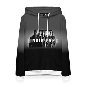 Женская толстовка 3D с принтом Группа Linkin Park в Тюмени, 100% полиэстер  | двухслойный капюшон со шнурком для регулировки, мягкие манжеты на рукавах и по низу толстовки, спереди карман-кенгуру с мягким внутренним слоем. | bennington | chester | linkin park | альтернативный | беннингтон | группа | ленкин | линкин | майк | метал | музыкант | ню | нюметал | парк | певец | рок | рэп | честер | электроник