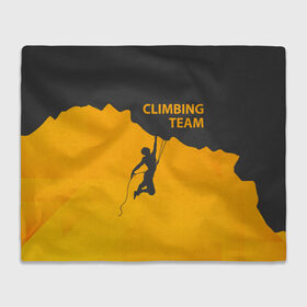 Плед 3D с принтом climbing в Тюмени, 100% полиэстер | закругленные углы, все края обработаны. Ткань не мнется и не растягивается | adrenaline | extreme | hiking | mountaineering | mountains | risk | rock climb | rocks | sport | адреналин | альпинизм | высота | горы | риск | скалолазание | скалы | спорт | туризм | экстрим