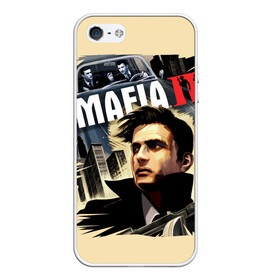 Чехол для iPhone 5/5S матовый с принтом MAFIA 2 в Тюмени, Силикон | Область печати: задняя сторона чехла, без боковых панелей | gangster | gun | mafia | гангстер | игра | мафия | оружия | сша | чикаго