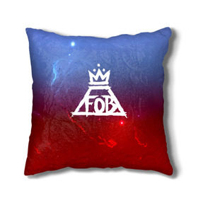 Подушка 3D с принтом FALL OUT BOY SPACE COLLECTION в Тюмени, наволочка – 100% полиэстер, наполнитель – холлофайбер (легкий наполнитель, не вызывает аллергию). | состоит из подушки и наволочки. Наволочка на молнии, легко снимается для стирки | Тематика изображения на принте: fall out boy | logo | music | pop | rock | альтернатива | металл | музыка | музыкальный | поп | рок