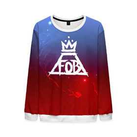 Мужской свитшот 3D с принтом FALL OUT BOY SPACE COLLECTION в Тюмени, 100% полиэстер с мягким внутренним слоем | круглый вырез горловины, мягкая резинка на манжетах и поясе, свободная посадка по фигуре | Тематика изображения на принте: fall out boy | logo | music | pop | rock | альтернатива | металл | музыка | музыкальный | поп | рок