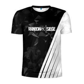 Мужская футболка 3D спортивная с принтом RAINBOW SIX SIEGE в Тюмени, 100% полиэстер с улучшенными характеристиками | приталенный силуэт, круглая горловина, широкие плечи, сужается к линии бедра | rainbow | rainbow six | siege | six | игры | шутер