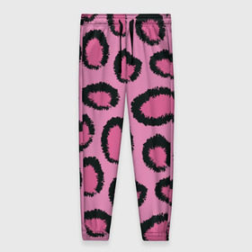 Женские брюки 3D с принтом Розовый гепард в Тюмени, полиэстер 100% | прямой крой, два кармана без застежек по бокам, с мягкой трикотажной резинкой на поясе и по низу штанин. В поясе для дополнительного комфорта — широкие завязки | африка | животное | леопард