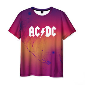 Мужская футболка 3D с принтом AC DC COLLECTION SPACE EDITION в Тюмени, 100% полиэфир | прямой крой, круглый вырез горловины, длина до линии бедер | ac dc | logo | music | pop | rock | usa | альтернатива | металл | музыка | музыкальный | поп | рок
