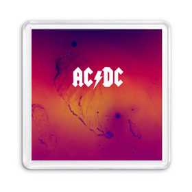 Магнит 55*55 с принтом AC DC COLLECTION SPACE EDITION в Тюмени, Пластик | Размер: 65*65 мм; Размер печати: 55*55 мм | Тематика изображения на принте: ac dc | logo | music | pop | rock | usa | альтернатива | металл | музыка | музыкальный | поп | рок