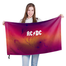 Флаг 3D с принтом AC DC COLLECTION SPACE EDITION в Тюмени, 100% полиэстер | плотность ткани — 95 г/м2, размер — 67 х 109 см. Принт наносится с одной стороны | ac dc | logo | music | pop | rock | usa | альтернатива | металл | музыка | музыкальный | поп | рок