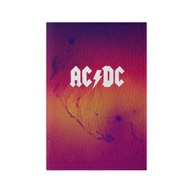 Обложка для паспорта матовая кожа с принтом AC DC COLLECTION SPACE EDITION в Тюмени, натуральная матовая кожа | размер 19,3 х 13,7 см; прозрачные пластиковые крепления | ac dc | logo | music | pop | rock | usa | альтернатива | металл | музыка | музыкальный | поп | рок