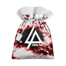 Подарочный 3D мешок с принтом LINKIN PARK BLOOD COLLECTION в Тюмени, 100% полиэстер | Размер: 29*39 см | linkin park | logo | music | pop | rock | альтернатива | металл | музыка | музыкальный | поп | рок | честер беннингтон