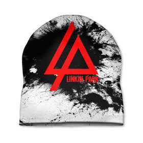 Шапка 3D с принтом LINKIN PARK SPRAY GRAY в Тюмени, 100% полиэстер | универсальный размер, печать по всей поверхности изделия | linkin park | logo | music | pop | rock | альтернатива | металл | музыка | музыкальный | поп | рок | честер беннингтон