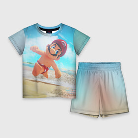 Детский костюм с шортами 3D с принтом Super Mario Odyssey в Тюмени,  |  | nintendo | super mario odyssey | марио | нинтендо