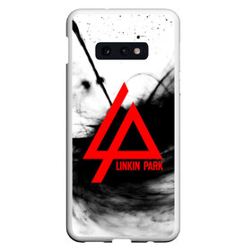 Чехол для Samsung S10E с принтом LINKIN PARK GRAY SMOKE MUSIC в Тюмени, Силикон | Область печати: задняя сторона чехла, без боковых панелей | linkin park | logo | music | pop | rock | альтернатива | металл | музыка | музыкальный | поп | рок | честер беннингтон