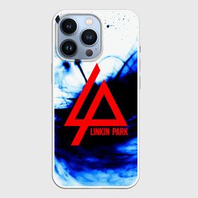 Чехол для iPhone 13 Pro с принтом LINKIN PARK BLUE SMOKE в Тюмени,  |  | Тематика изображения на принте: linkin park | logo | music | pop | rock | альтернатива | металл | музыка | музыкальный | поп | рок | честер беннингтон