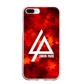 Чехол для iPhone 7Plus/8 Plus матовый с принтом LINKIN PARK FIRE MUSIC 2018 в Тюмени, Силикон | Область печати: задняя сторона чехла, без боковых панелей | Тематика изображения на принте: linkin park | logo | music | pop | rock | альтернатива | металл | музыка | музыкальный | поп | рок | честер беннингтон