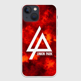 Чехол для iPhone 13 mini с принтом LINKIN PARK FIRE MUSIC 2018 в Тюмени,  |  | Тематика изображения на принте: linkin park | logo | music | pop | rock | альтернатива | металл | музыка | музыкальный | поп | рок | честер беннингтон
