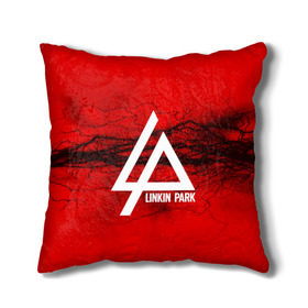 Подушка 3D с принтом LINKIN PARK lightning red в Тюмени, наволочка – 100% полиэстер, наполнитель – холлофайбер (легкий наполнитель, не вызывает аллергию). | состоит из подушки и наволочки. Наволочка на молнии, легко снимается для стирки | Тематика изображения на принте: linkin park | logo | music | pop | rock | альтернатива | металл | музыка | музыкальный | поп | рок | честер беннингтон