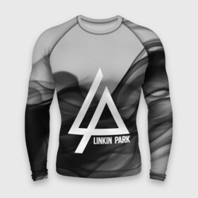 Мужской рашгард 3D с принтом LINKIN PARK SMOKE GRAY 2018 в Тюмени,  |  | linkin park | logo | music | pop | rock | альтернатива | металл | музыка | музыкальный | поп | рок | честер беннингтон