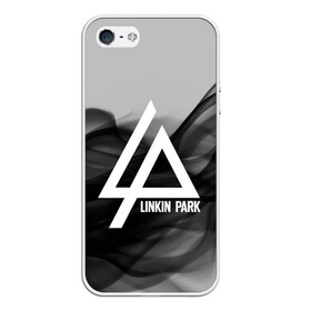 Чехол для iPhone 5/5S матовый с принтом LINKIN PARK SMOKE GRAY 2018 в Тюмени, Силикон | Область печати: задняя сторона чехла, без боковых панелей | linkin park | logo | music | pop | rock | альтернатива | металл | музыка | музыкальный | поп | рок | честер беннингтон