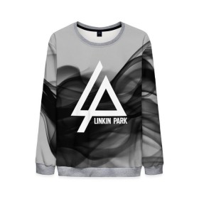 Мужской свитшот 3D с принтом LINKIN PARK SMOKE GRAY 2018 в Тюмени, 100% полиэстер с мягким внутренним слоем | круглый вырез горловины, мягкая резинка на манжетах и поясе, свободная посадка по фигуре | linkin park | logo | music | pop | rock | альтернатива | металл | музыка | музыкальный | поп | рок | честер беннингтон