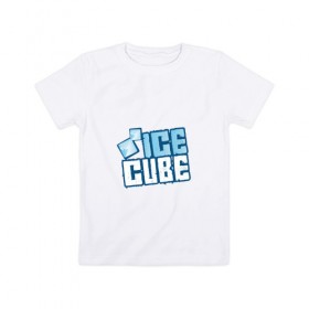 Детская футболка хлопок с принтом Ice Cube в Тюмени, 100% хлопок | круглый вырез горловины, полуприлегающий силуэт, длина до линии бедер | hip hop | hiphop | ice cube | mc | n.w.a | rap | айс | гангса | джексон | западное побережье | куб | кубе | кубик льда | кьюб | мс | о ши | оши | реп | репер | речитатив | рэп | рэпер | хип | хипхоп | хоп