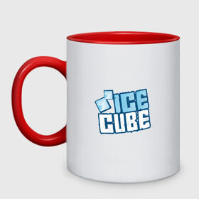 Кружка двухцветная с принтом Ice Cube в Тюмени, керамика | объем — 330 мл, диаметр — 80 мм. Цветная ручка и кайма сверху, в некоторых цветах — вся внутренняя часть | hip hop | hiphop | ice cube | mc | n.w.a | rap | айс | гангса | джексон | западное побережье | куб | кубе | кубик льда | кьюб | мс | о ши | оши | реп | репер | речитатив | рэп | рэпер | хип | хипхоп | хоп