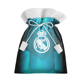 Подарочный 3D мешок с принтом Real Madrid Geometry Sport в Тюмени, 100% полиэстер | Размер: 29*39 см | emirates | fc | real madrid | геометрия | реал мадрид | футбольный клуб | эмблема