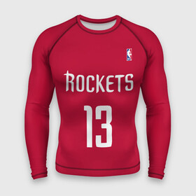 Мужской рашгард 3D с принтом Houston Rockets в Тюмени,  |  | 13 | fear the beard | houston rockets | nba | rise sports | баскетбол | баскетбольная | джеймс харден | нба | номер | спортивная | форма | хьюстон рокетс