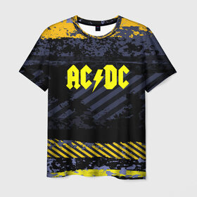 Мужская футболка 3D с принтом AC DC STREET COLLECTION в Тюмени, 100% полиэфир | прямой крой, круглый вырез горловины, длина до линии бедер | ac dc | logo | music | pop | rock | альтернатива | металл | музыка | музыкальный | поп | рок