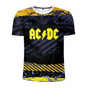 Мужская футболка 3D спортивная с принтом AC DC STREET COLLECTION в Тюмени, 100% полиэстер с улучшенными характеристиками | приталенный силуэт, круглая горловина, широкие плечи, сужается к линии бедра | ac dc | logo | music | pop | rock | альтернатива | металл | музыка | музыкальный | поп | рок