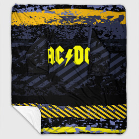 Плед с рукавами с принтом AC DC STREET COLLECTION в Тюмени, 100% полиэстер | Закругленные углы, все края обработаны. Ткань не мнется и не растягивается. Размер 170*145 | ac dc | logo | music | pop | rock | альтернатива | металл | музыка | музыкальный | поп | рок