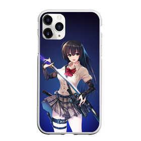 Чехол для iPhone 11 Pro матовый с принтом Anime girl в Тюмени, Силикон |  | anime | girl | japan | katana | samurai | sword | аниме | девушка | катана | меч | оружие | самурай | япония