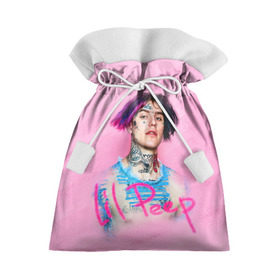 Подарочный 3D мешок с принтом Lil Pink в Тюмени, 100% полиэстер | Размер: 29*39 см | lil peep | rap | густав ор | лил пип | рэп