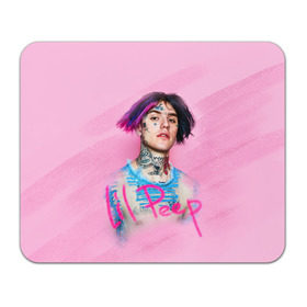 Коврик прямоугольный с принтом Lil Pink в Тюмени, натуральный каучук | размер 230 х 185 мм; запечатка лицевой стороны | lil peep | rap | густав ор | лил пип | рэп