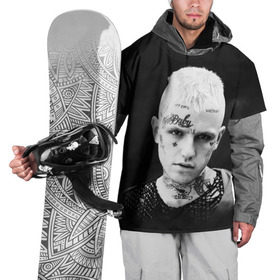 Накидка на куртку 3D с принтом Rip Peep в Тюмени, 100% полиэстер |  | lil peep | rap | густав ор | лил пип | рэп